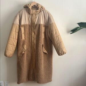 Full length quilted teddy Jacket